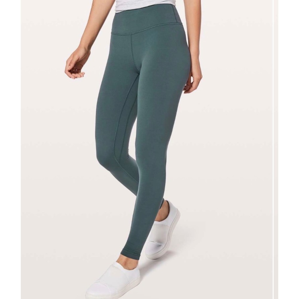 Lululemon Align Leggings High Rise Full Length 28" Gravity Blue 6 W5AYNS